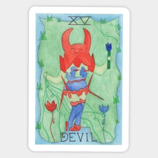 The Devil Tarot Card Sticker